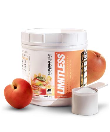 LIMITLESS Magnum 504g - Muscle Workout Powder Sport Pre Workout for Men and Women May Assist & Support Increase Energy Focus and Endurance - Peach Mango Rush