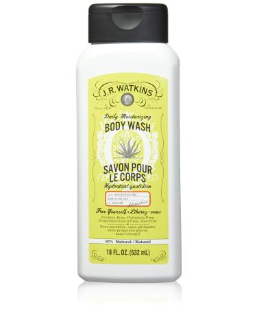 J.R. Watkins Daily Moisturizing Aloe and Green Tea Body Wash  18 Ounce Green Tea 18 Fl Oz (Pack of 1)
