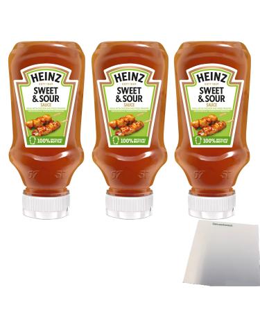 Heinz Sweet & Sour Sauce 3-pack (sweet and sour sauce 3x220ml bottle) + usy block