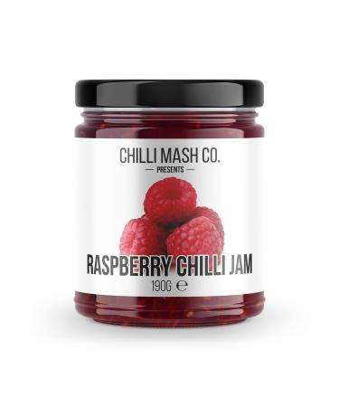 Chilli Mash Company Raspberry Chilli Jam - Spicy and Sweet Perfect for Cheese Boards and Charcuterie - 190g