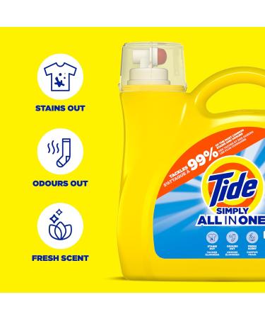 Shop Tide Simply Liquid Laundry Detergent - Refreshing Breeze 168 oz 128 Loads | International Shipping Available - Buy Online on SooperMarket.com