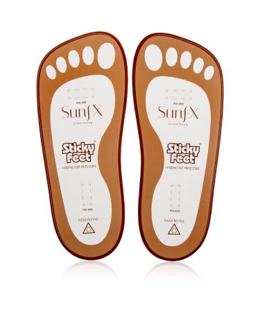 Buy SunFX Disposable Sticky Feet Protectors (50 Pairs) - Best Spray Tan Feet Pads for Airbrush Tanning | International Shipping Available - Buy Online on SooperMarket.com