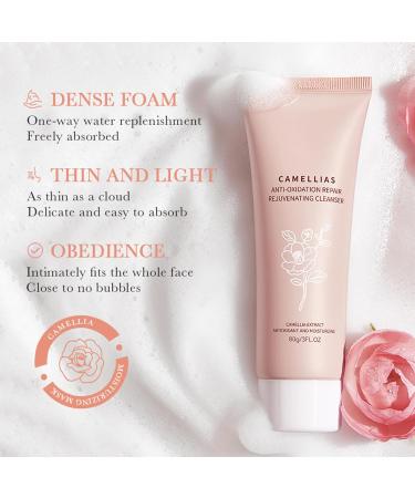 Hydrating Facial Skin Care Sets for Women & Teens | Camellia Skin Care Routine Kit - Toner Serum Lotion Cleanser & Mask - Buy Online on SooperMarket.com