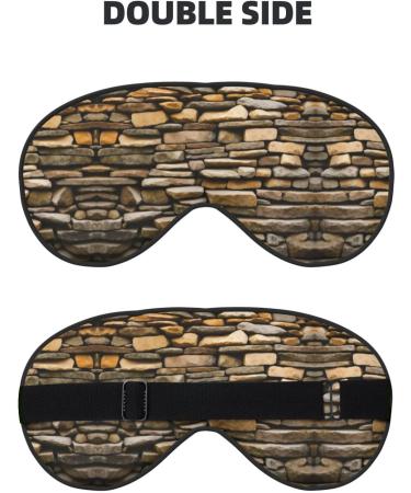 Rustic Rocks Brick Wall Soft Sleep Eye Mask Female Breathable Eye Patch Perfect for Travel and Relaxation - Buy Online on SooperMarket.com