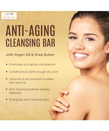 OMIC Lighten-Up Anti-Aging Cleansing Bar Soap 200g | Anti-Oxidant Formula with Shea Butter & Argan Oil - International Shipping Available - Buy Online on SooperMarket.com