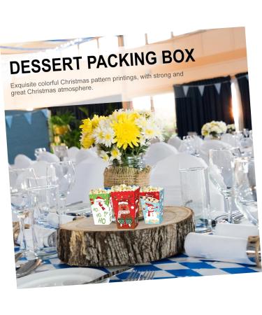 HAPINARY 12pcs Boxes Christmas Popcorn Box Xmas Gift Packing Case Candy Gift Bags Christmas Candy Bag Christmas Party Favor Christmas Candy Favor Boxes Paper Gift Box Fashion - Buy Online on SooperMarket.com