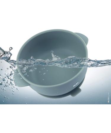 Olgs Silicone Bowl with Lid & Suction Cup for Babies | BPA-Free Dishwasher Safe Children's Dishes | Slipproof & Easy to Clean - Blue - Buy Online on SooperMarket.com