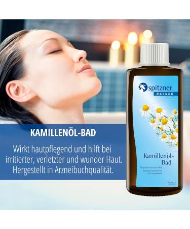 Spitzner Health Bath Chamomile Oil 190 ml - Nourishing Chamomile Bath Essence | Anti-Inflammatory & Health Benefits for International Shipping - Buy Online on SooperMarket.com