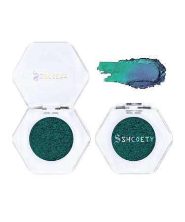 Holographic Glitter Eyeshadows Highly Colored Eye Shadow Multichrome Eyeshadows Makeup Cosmetics Eye Shadow Plate Multi-Dimensional Eye Makeup Eyeshadow for Women Girls 1pcs # 12