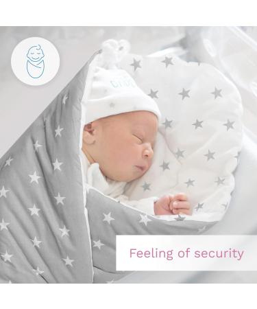 Baby Swaddle Wrap Blanket - Newborn Cotton Swaddling Sleeping Bag 0-3 Months | Big Stars Design - Buy Online on SooperMarket.com