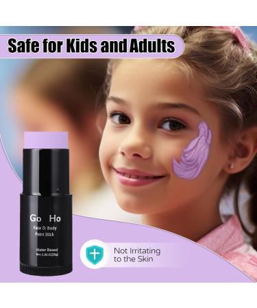 Ho Water Based Pastel Purple Face Paint Stick - 1.06 Oz - Non-toxic Cream Body Paint - Washable & Full-coverage - Ideal for Adults, Children, Theater, Halloween, SFX & Cosplay - Buy Online on SooperMarket.com