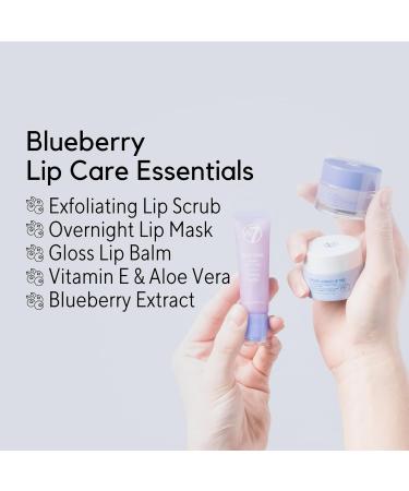 W7 Sweet Dreams Lip Care Trio - 3 Piece Set - Overnight Lip Mask Lip Balm & Lip Scrub - Blueberry 1 count (Pack of 3) Blueberry - Buy Online on SooperMarket.com