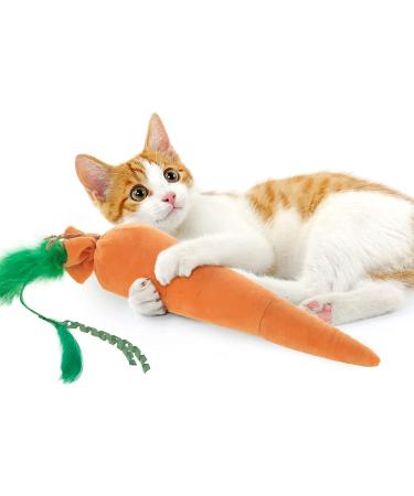 SmartyKat Plush Kicker Toy for Cats & Kittens - Fun & Engaging Play | Multiple Styles Jumbo Kolossal Karrot - Buy Online on SooperMarket.com