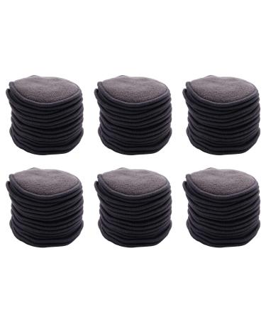 LAMELLIS 96Pcs Reusable Bamboo Cotton Make Up Remover Pads Washable Triple Layer Skin Care Wipe Pads Cleaning Pad with Bag