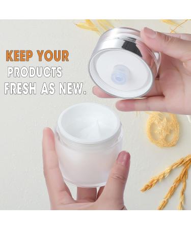 Airless Pump Jar 1.7oz - Drunk Elephant Container for Lotions, Creams, Serums & Makeup - Travel-friendly Push Down Pump Dispenser - Buy Online on SooperMarket.com