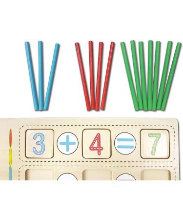 Lexibook Edu200 Clock Hands Bio Toys - Colorful Wooden Math Activity Box for Preschool Learning | Best Educational Toys for Early Childhood - Buy Online on SooperMarket.com