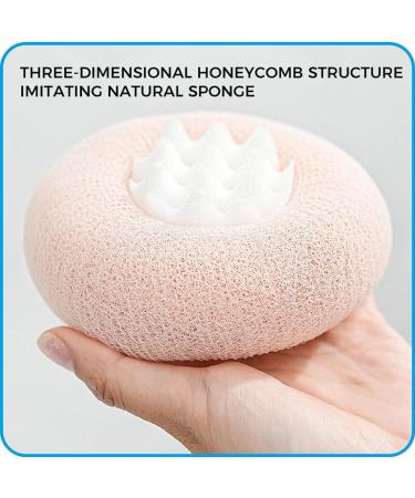 2024 Upgrade 2-in-1 Sunflower Bath Ball & Exfoliating Sponge Set Soft Shower Sponges with Suction Cup for Men & Women (4pcs - Buy Online on SooperMarket.com