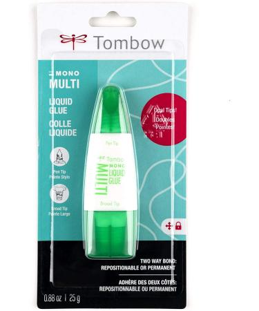 Tombow 62191 MONO Multi Liquid Glue 0.88 oz - Dual Tip Dispenser for Precise Application - Buy Online on SooperMarket.com