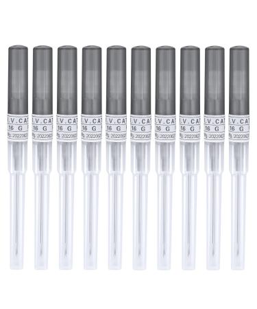 ChiMunllin 10PCS Mixed IV Catheter Piercing Needles 14G 16G 18G 20G Piercing Needles Kits Hollow Piercing Needles for Ear Nose Lip Tongue Navel Nipple Cartilage Piericngs