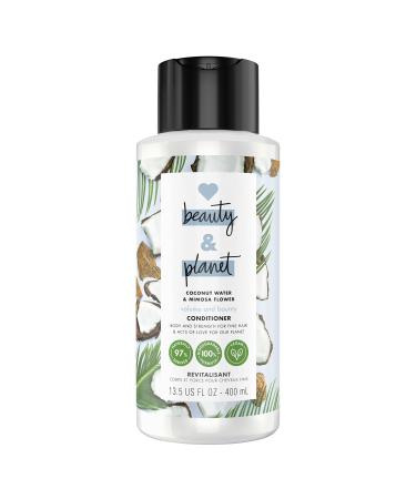 Love Beauty and Planet Volume & Bounty 100% Biodegradable Conditioner For Thin and Fine Hair Care Coconut Water & Mimosa Flower Volumizing Conditioner 0% Silicones Parabens And Dyes 13.5 oz Coconut Water and Mimosa Flower