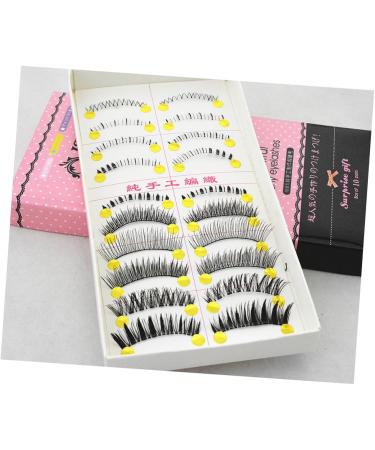 Beavorty 10 Pairs natural eyelashes fake lashes cross eyelashes fake eyelash false eyelash Japanese - Buy Online on SooperMarket.com