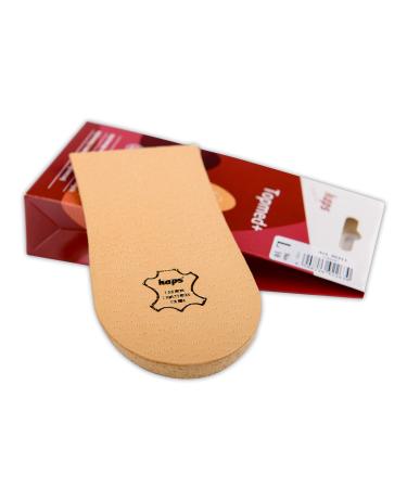 1 x Heel Raise Heel Lift Elevator Heel Pad Orthotic Wedge Many Widths and Heights Leather Cover Kaps Topmed Plus Supplied to NHS 1 Piece (Height 5 mm / 0.2 inch - Size L)