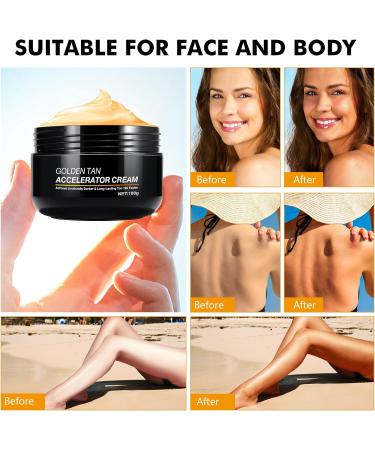 100g Tanning Accelerator Cream | Long-Lasting Rapid Tan for Sun-Beds & Outdoors | Natural Ingredients | 100g (Pack of 1) - Buy Online on SooperMarket.com