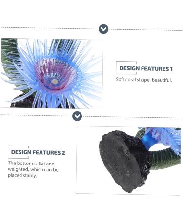 BCOATH 3 Pcs Resin Soft Coral Artificial Plants Resin Coral Underwater Landscaping Decor Imitation Coral 5X8CMx3pcs As Shownx3pcs - Buy Online on SooperMarket.com