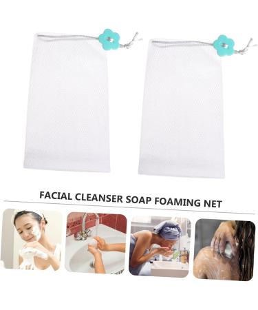 Baluue 10pcs Soap Foaming Net Exfoliating Mesh Soap Saver Mesh Net Foaming Soap White Pp - Buy Online on SooperMarket.com
