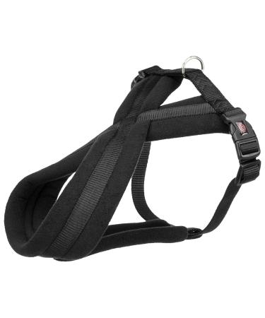Trixie Premium touring harness Size L: Breast circumference 60 100 cm/25 mm in black-sporty dog harness with pleasant fleece padding continuously adjustable for large dogs 204101 black Large 60-90 cm/25 mm