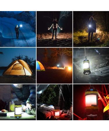 Rechargeable LED Camping Lantern | Wsky 1800LM Lantern for Power Outages | 6 Modes | 4400mHA | Hurricane Emergency Light | Survival Kits - Buy Online on SooperMarket.com