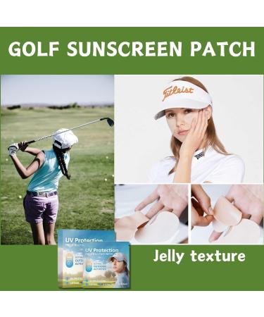 5-Pairs Golf Patches Outdoor UV Protection Face Patch Sunscreen Stickers Golf Gel Face Patches Hydrating Skin Care Patch Suitable for Outdoor Sports Cycling Mountain Climbing - Buy Online on SooperMarket.com
