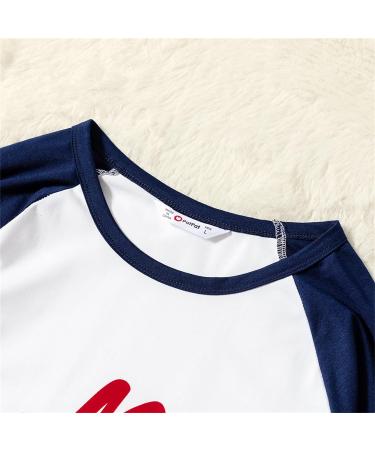 PatPat Family Matching Christmas Pajamas Set - Tree Snowflake & Letters Print, Dark Blue - Kids 3-4 Years - Buy Online on SooperMarket.com