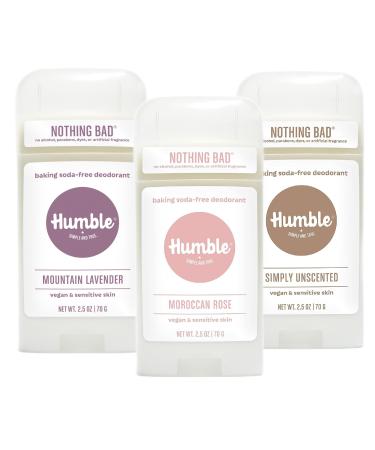 Simple & Sensitive Trio - Vegan Mountain Lavender Vegan Moroccan Rose and Vegan Simply Unscented 3 Pack