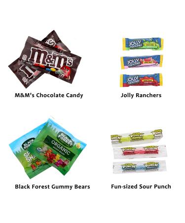 Bite-Sized Candy Care Package Gift Box - Variety Pack of Skittles, Sour Patch, Twizzlers & More! Perfect for Halloween, Birthdays, College Students, Military, Offices, and Goodie Bags! - Buy Online on SooperMarket.com