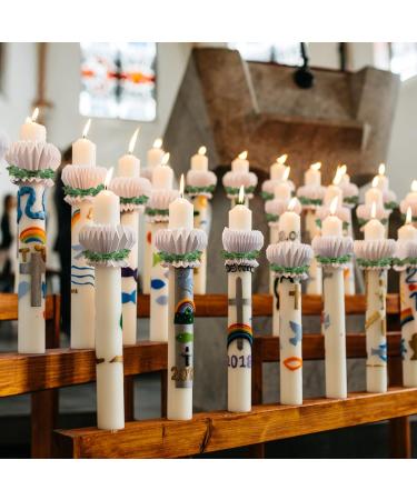 Bofunx Drop Catcher Paper - Drip Protection for Christening Communion & Wedding Candles (3-6 cm Diameter) - Buy Online on SooperMarket.com