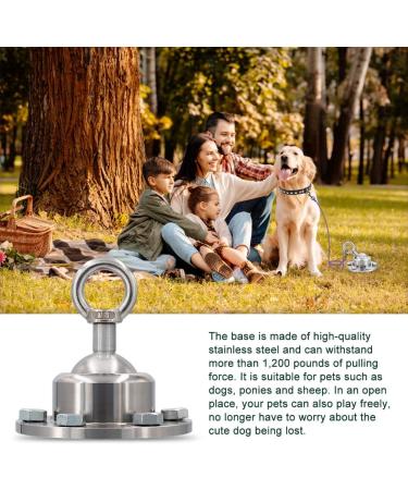 FOVERN1 360 Swivel Dog Tie Out Stake | Heavy Duty Rust Proof Dog Anchor | Cat Tether Holds 1000Lbs | Yard Camping Outdoor | Silver - Buy Online on SooperMarket.com
