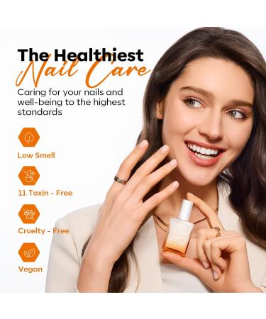 Modelones Nail Care 8-in-1 Ridge Filling Treatment for Stronger Nails | Nail Hardener, Base Coat, and Strengthener | 15ml - Buy Online on SooperMarket.com