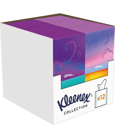 Kleenex Facial Tissue Boxes - 3-Ply Collection Cubes 12x48 Tissues for Daily Use | International Shipping Available - Buy Online on SooperMarket.com