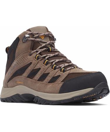 Columbia Men's Crestwood Mid Waterproof Hiking Shoe 9.5 - Cordovan/Squash - Buy Online on SooperMarket.com