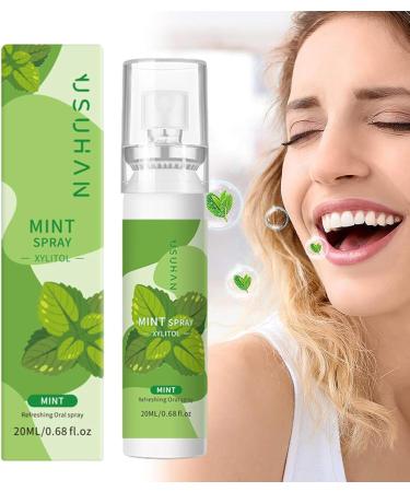 Oral Breath Spray - 20ml Fresheners Mouth Spray for Dry Mouth - Breath Freshener and Breath Treatments Portable Small Oral Care Health Spray Puchen Mint Flavor - Buy Online on SooperMarket.com