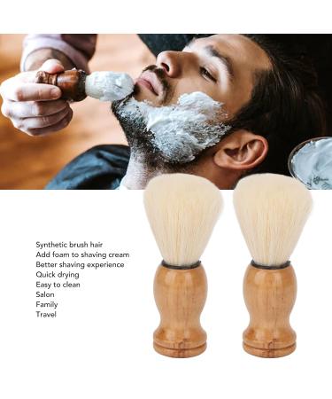 Mini Shaving Brush with Curved Handle | Soft Synthetic Hair for Improved Foam | Quick Drying & Easy Clean | Perfect for Travel & Home Use - Buy Online on SooperMarket.com