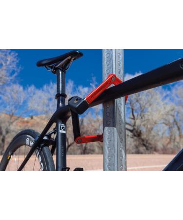 Abus Bordo Lite 6055k SH Folding Lock - Extra-Light 85 cm Bicycle Lock with Bracket | Security Level 7 - Red - Buy Online on SooperMarket.com