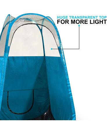 Buy Spray Tan Tent (Blue) - Professional Pop-Up Booth for Airbrush & Sunless Tanning | Folds in 30 Seconds No Logo Extra Spacious - Buy Online on SooperMarket.com