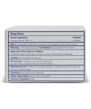 BD Alcohol Wipes 1-Ply, 70% Isopropyl Alcohol, 200 Individually-Wrapped Prep Pads - Pack of 1200 - Buy Online on SooperMarket.com
