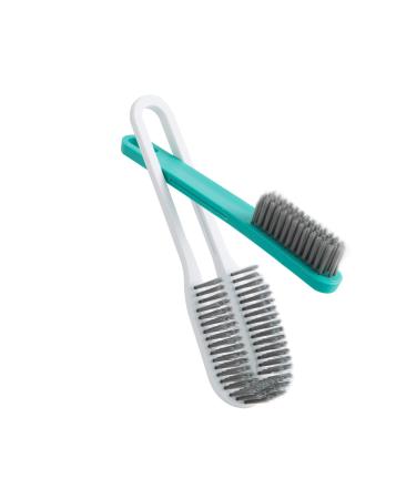 Sneaker Cleaner Brush,Scrub Brush,Multi Purpose Cleaning Brush,HONOMA Shoe Care 2-in-1 Brush Made with Nylon Bristle (Green)