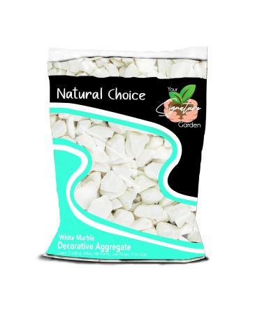 Laeto Your Signature Garden Decorative Coloured Gravel Rockery Stones And Slate Chippings Pebbles In Various Sizes (10mm White Marble)