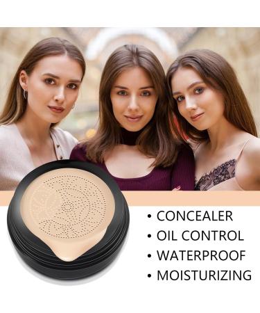 Mushroom Head Air Cushion CC Cream | Moisturizing Concealer Foundation | Long Lasting Brighten Makeup Base | Even Skin Tone | For All Skin Types | Natural Shade - Buy Online on SooperMarket.com