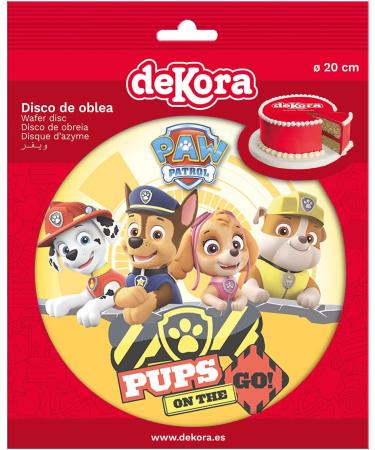 Dekora 160129 for PAW PATROL fans Round 20cm Edible WAFER cake topper. - Buy Online on SooperMarket.com
