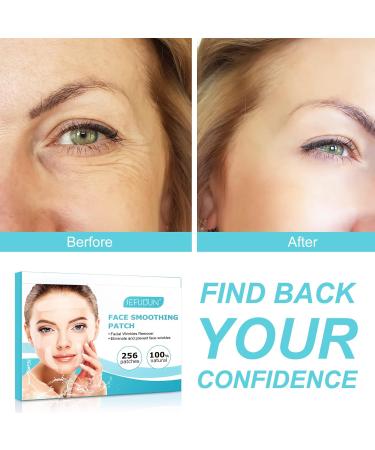 HXTMKT Forehead Wrinkle Patches Face Wrinkle Patches Reduce Wrinkles for Frown Forehead Crow Feet Eye Smile Line Face Mouth Corner Overnight Silicone Face Tape Anti Wrinkle Patch (256 ct) - Buy Online on SooperMarket.com